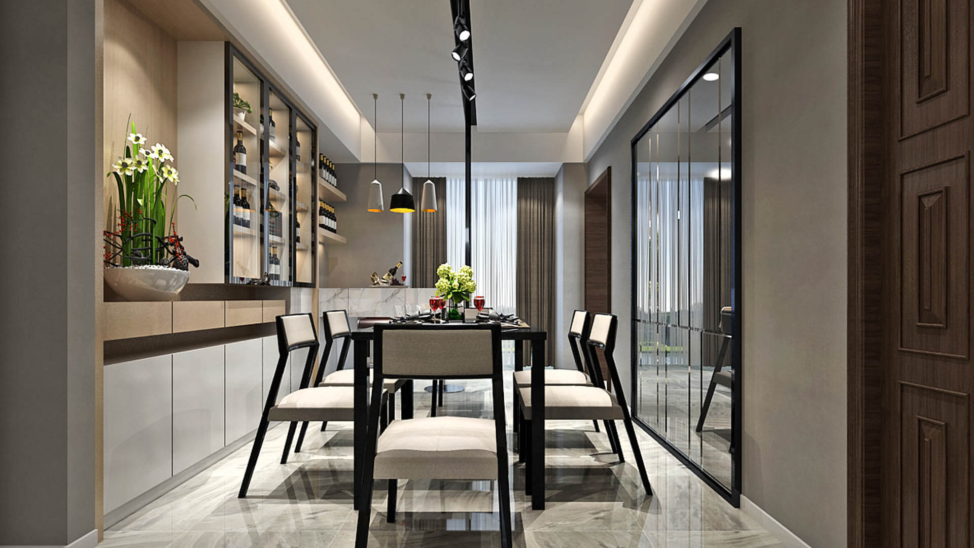 Low Cost Dining Room Interior Design