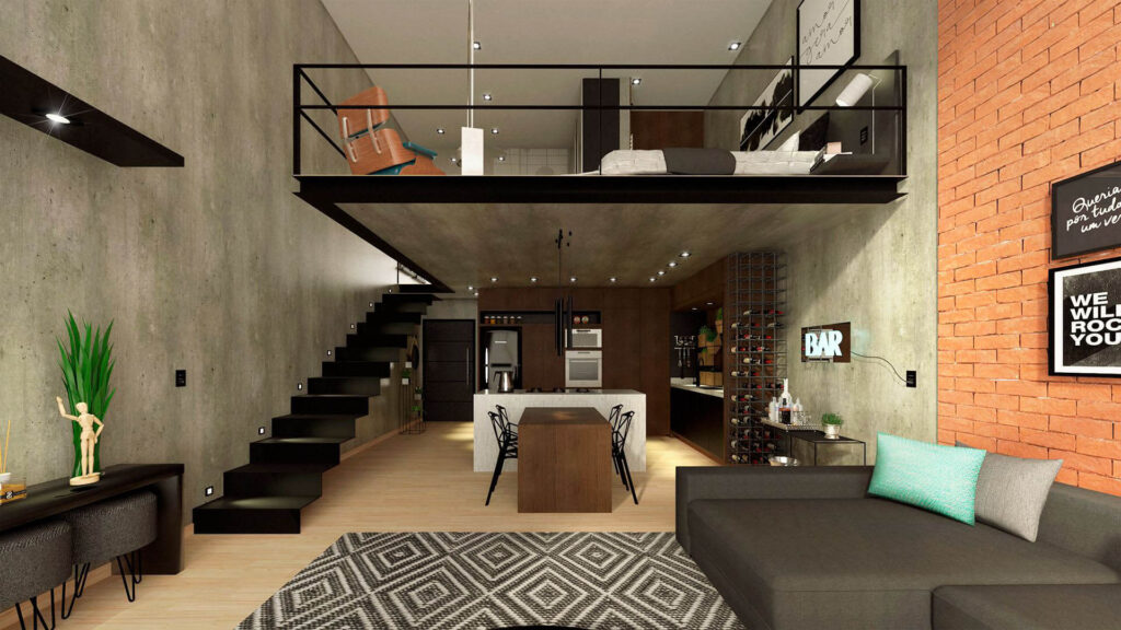 Loft House Interior Design in Bangladesh (6)