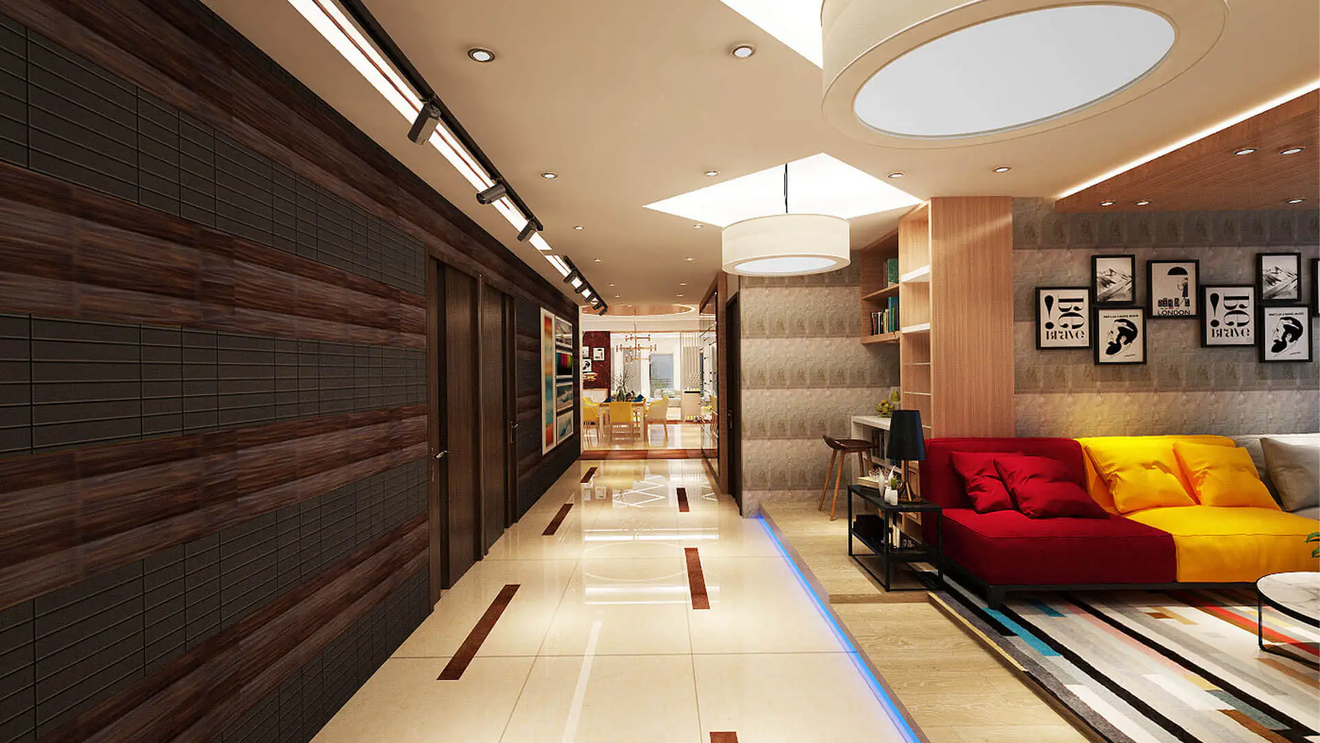 Living Room Hall Interior Design Agency In Dhaka