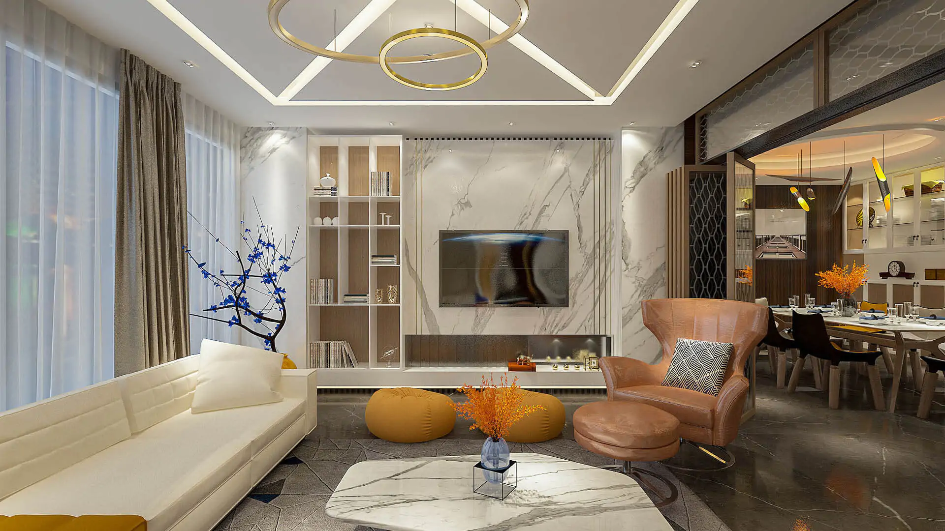 Living Room Interior Design in Bangladesh (23)