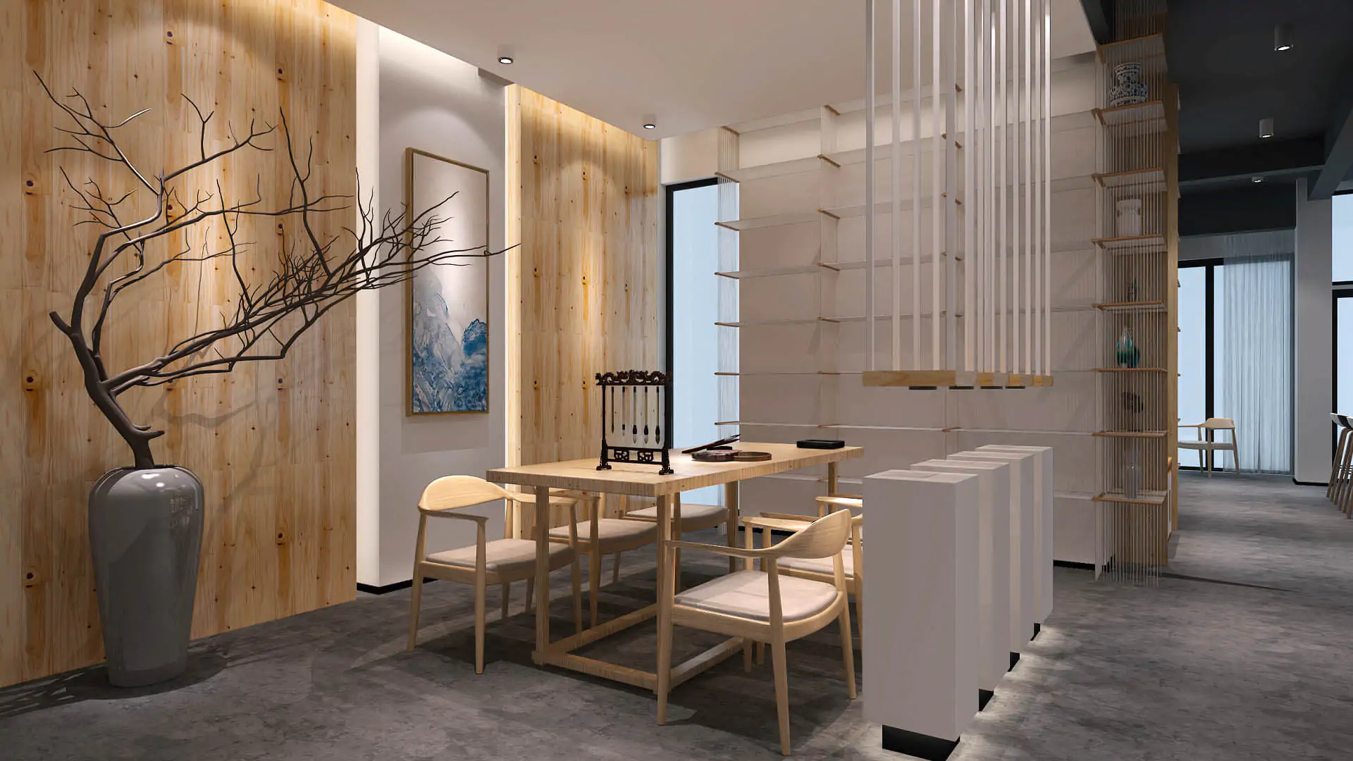 Wooden Dining Area Interior Design