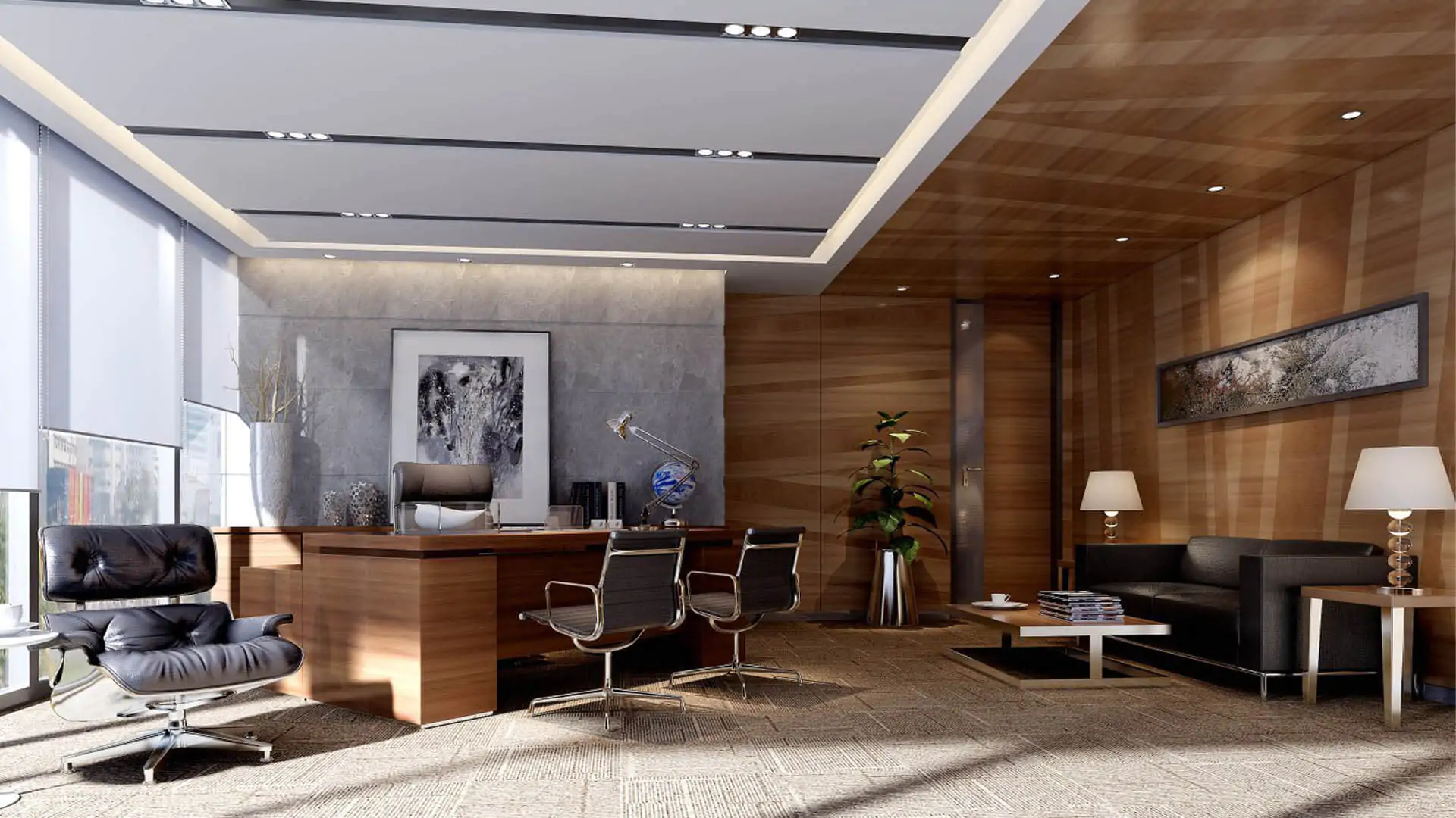 Customized Design Of CEO Room Decoration Service