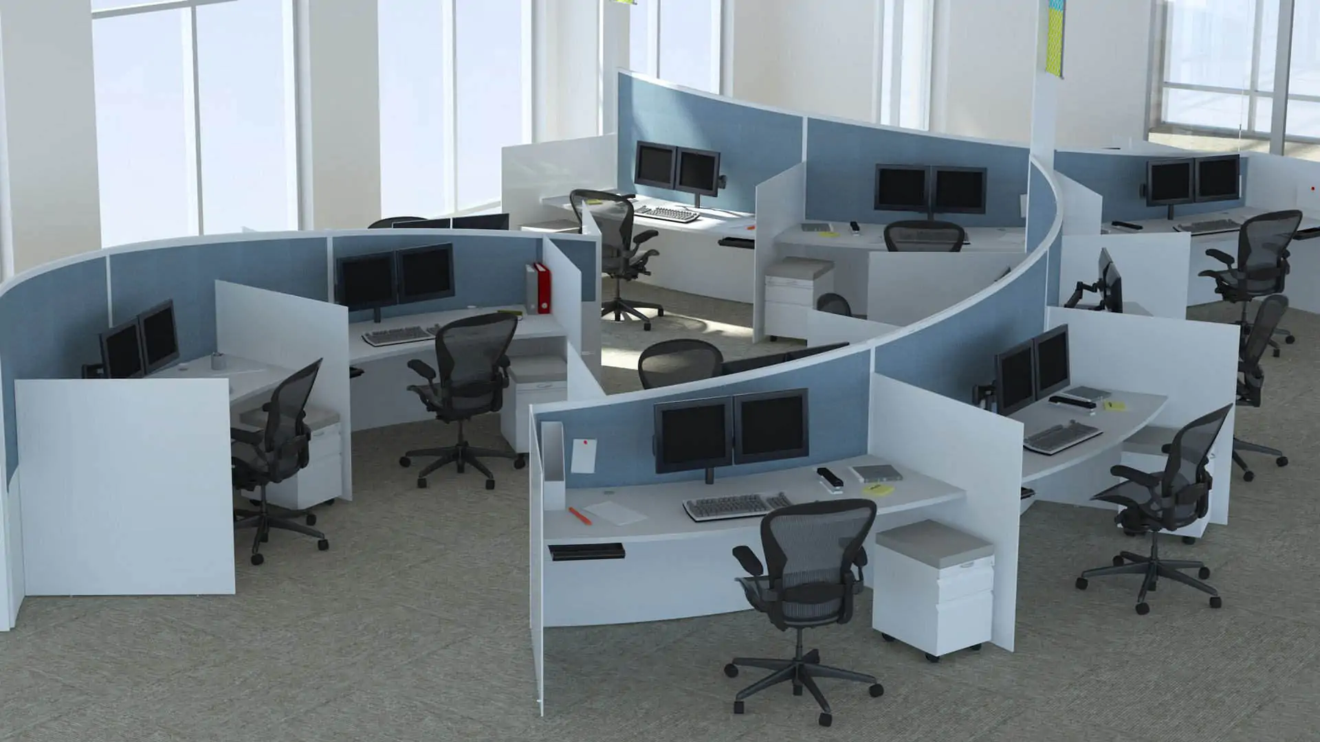 Office Workstation Area Interior Design (11)