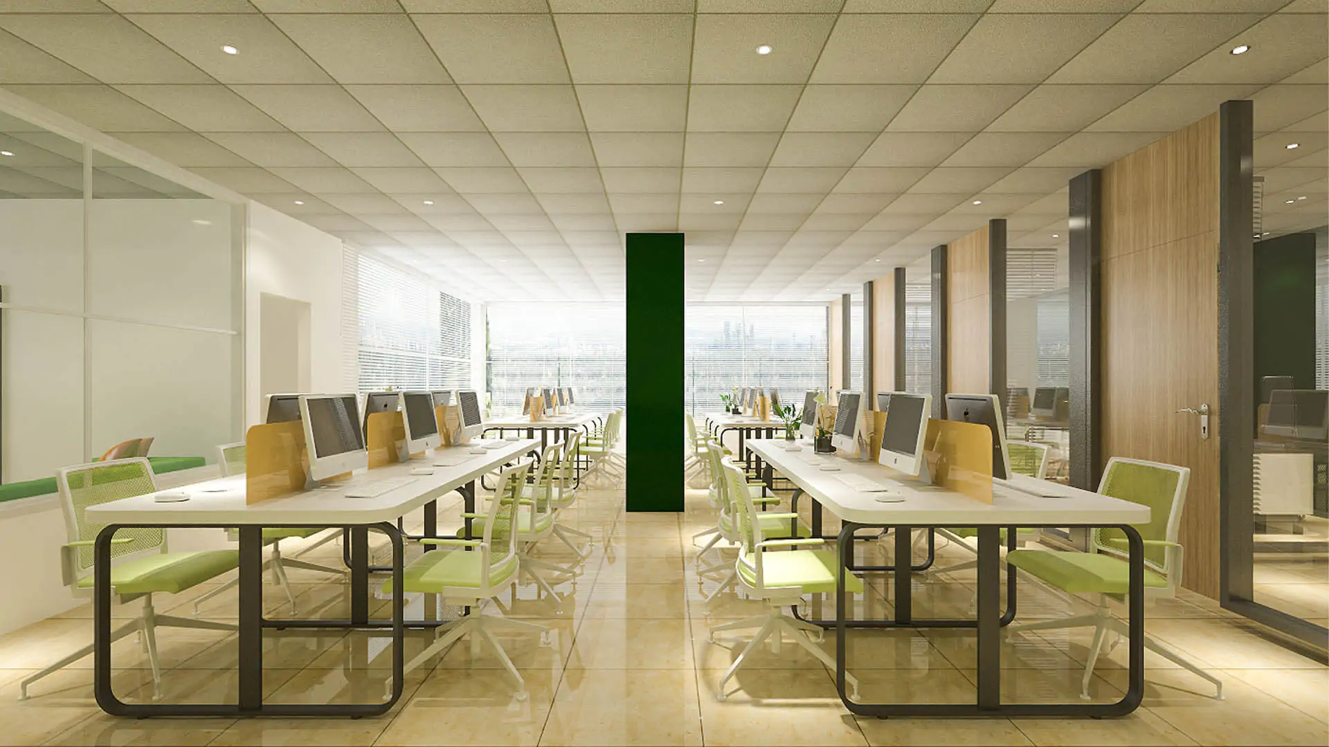 Office Workstation Area Interior Design (20)