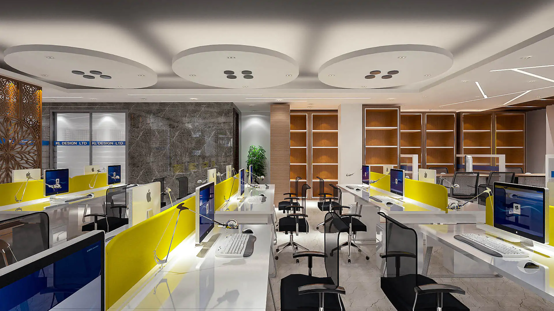 Office Workstation Area Interior Design (28)