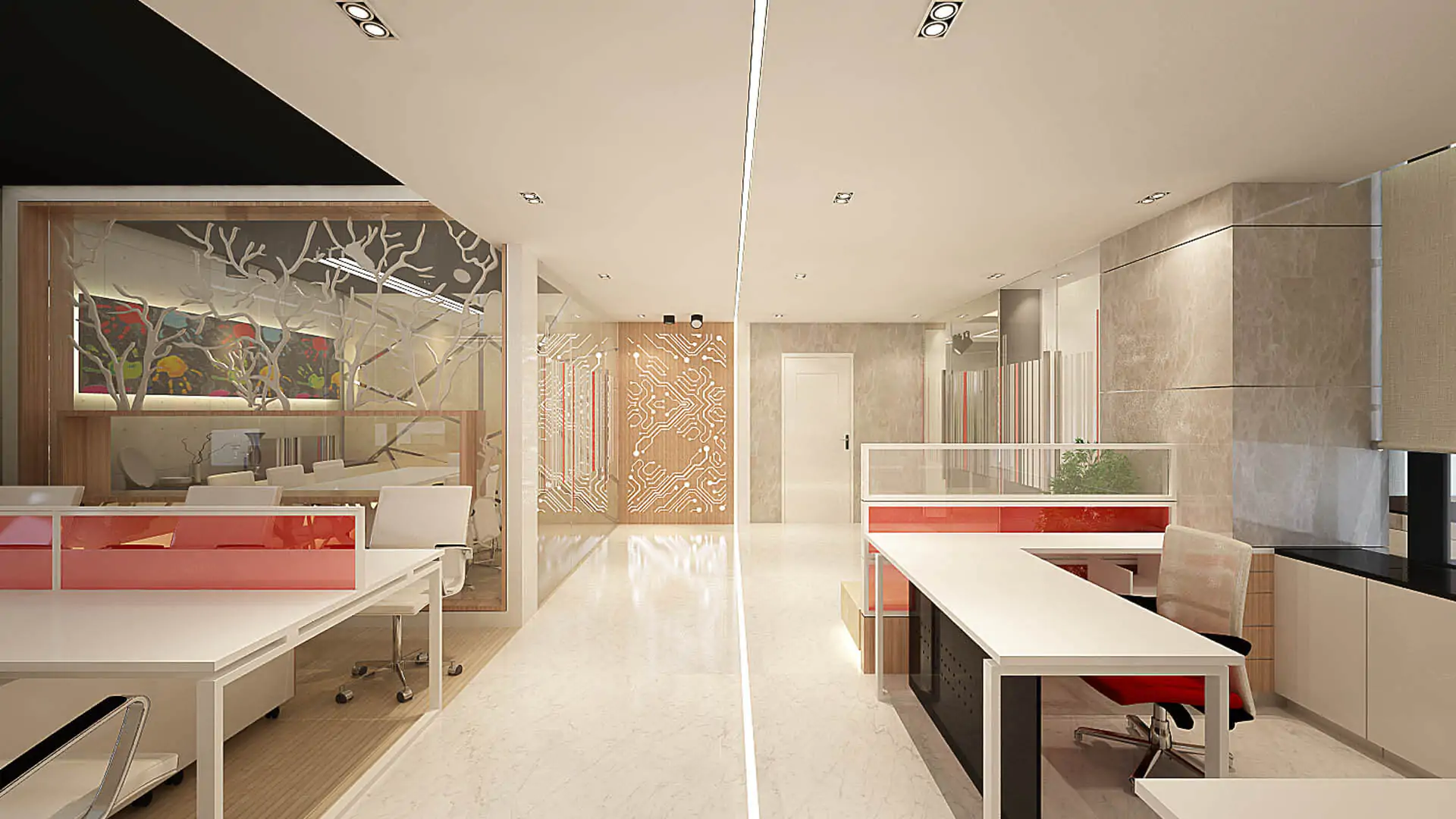 Office Workstation Area Interior Design (29)