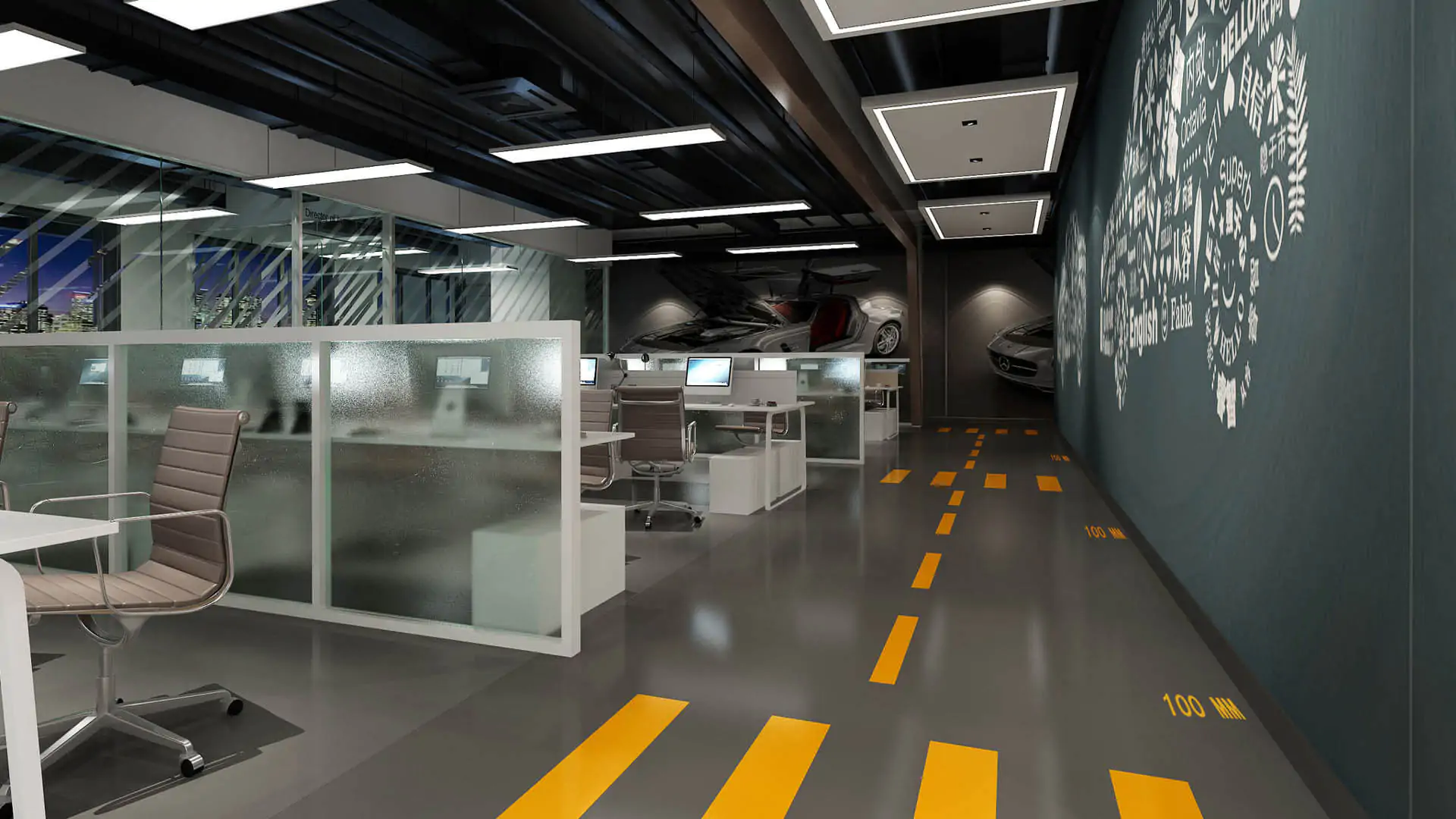 Office Workstation Area Interior Design (3)