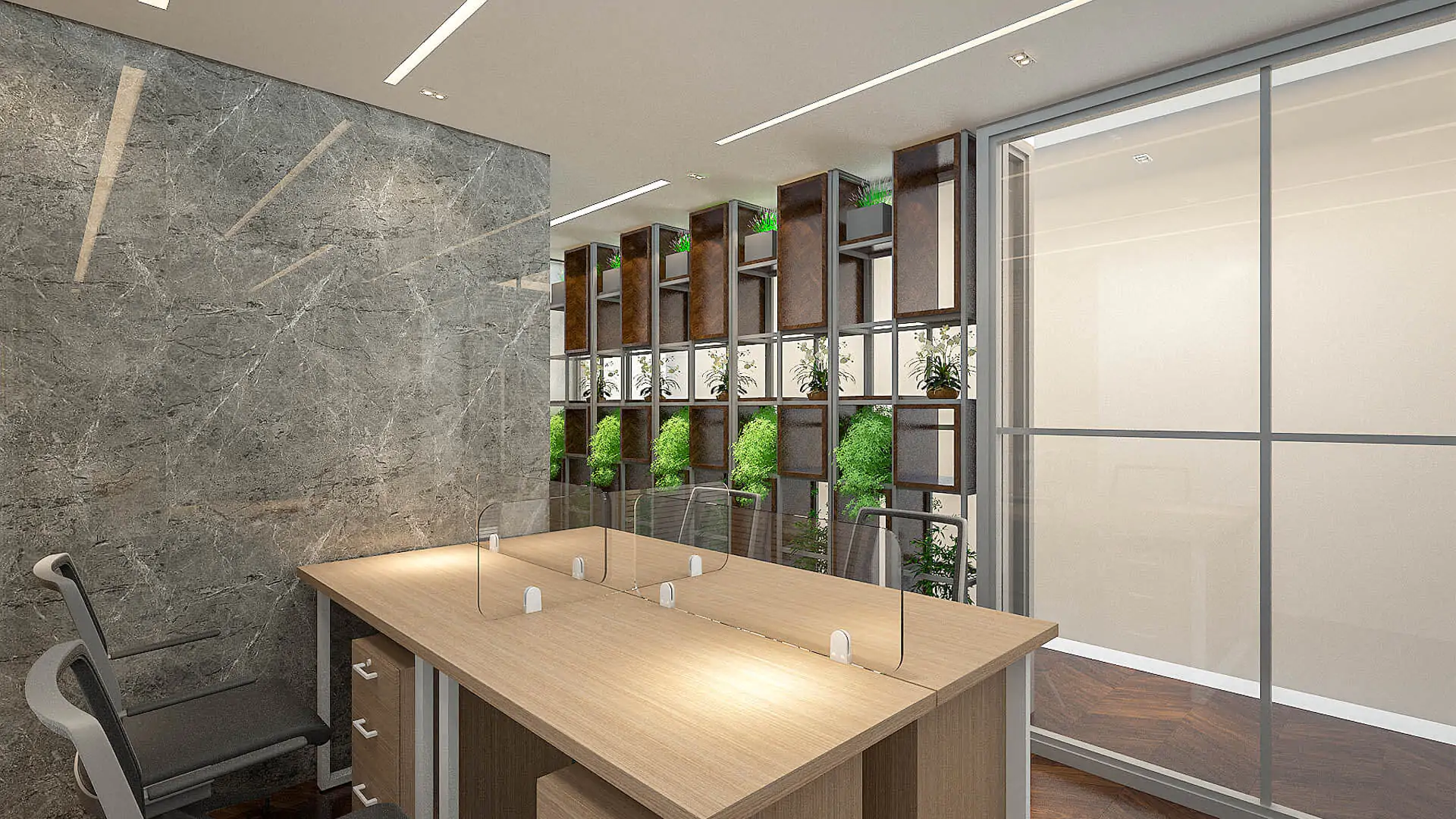 Office Workstation Area Interior Design (30)