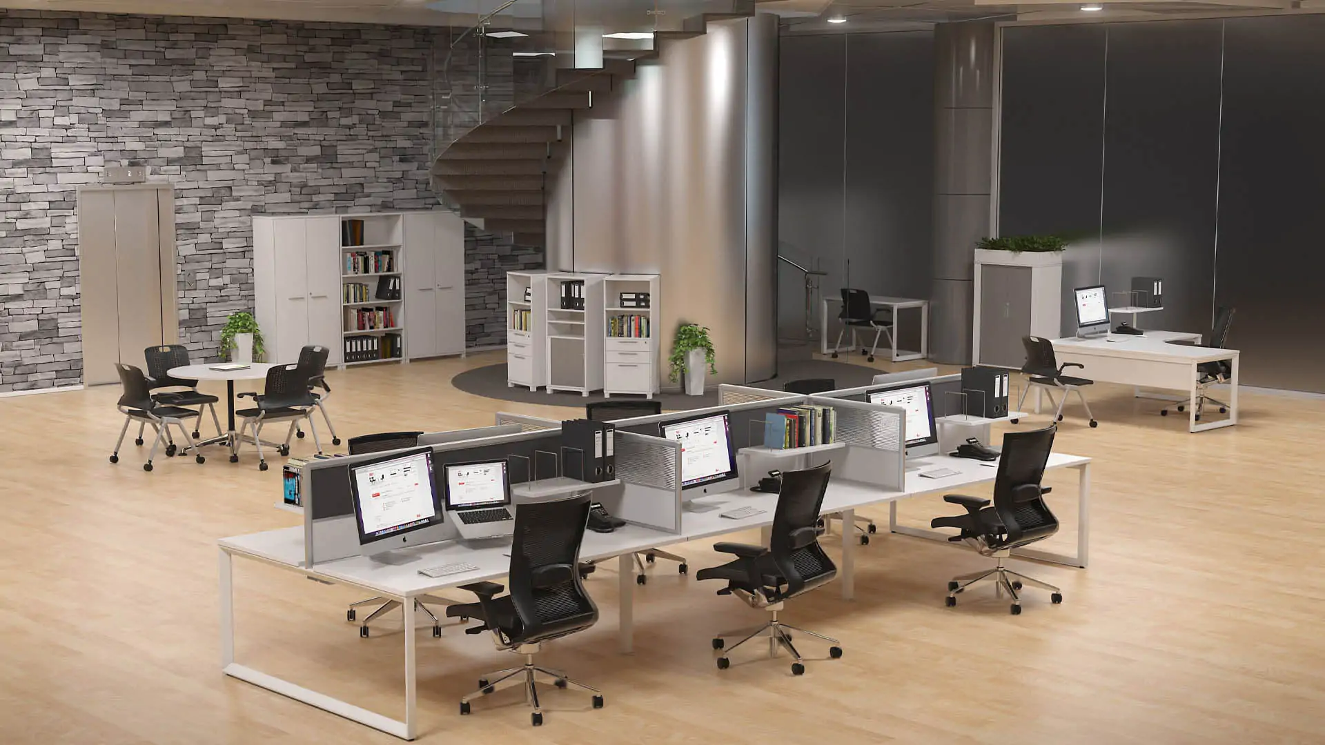 Office Workstation Area Interior Design (9)