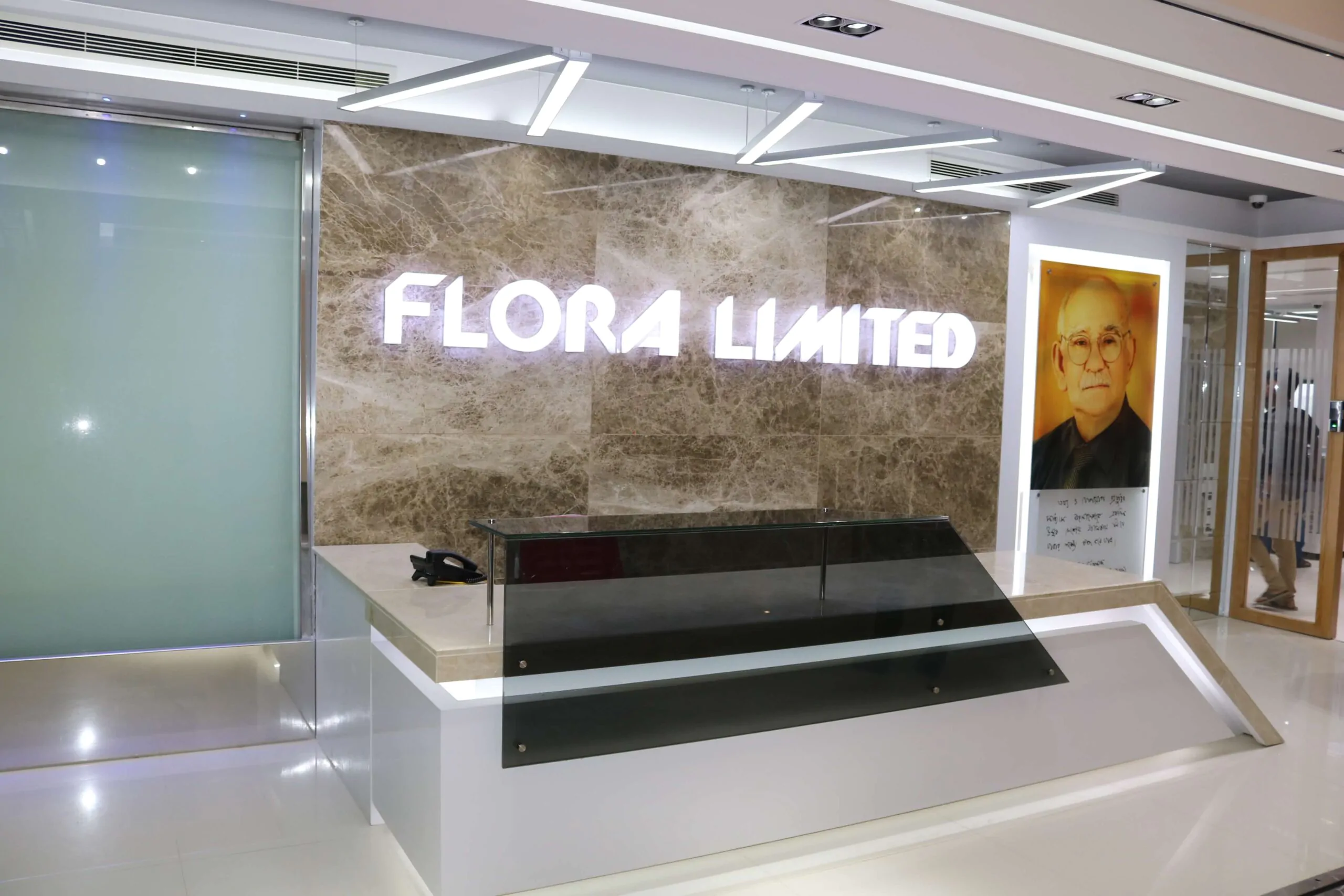 Flora Gulshan Complete Project Reception Front Desk Interior Design (16)
