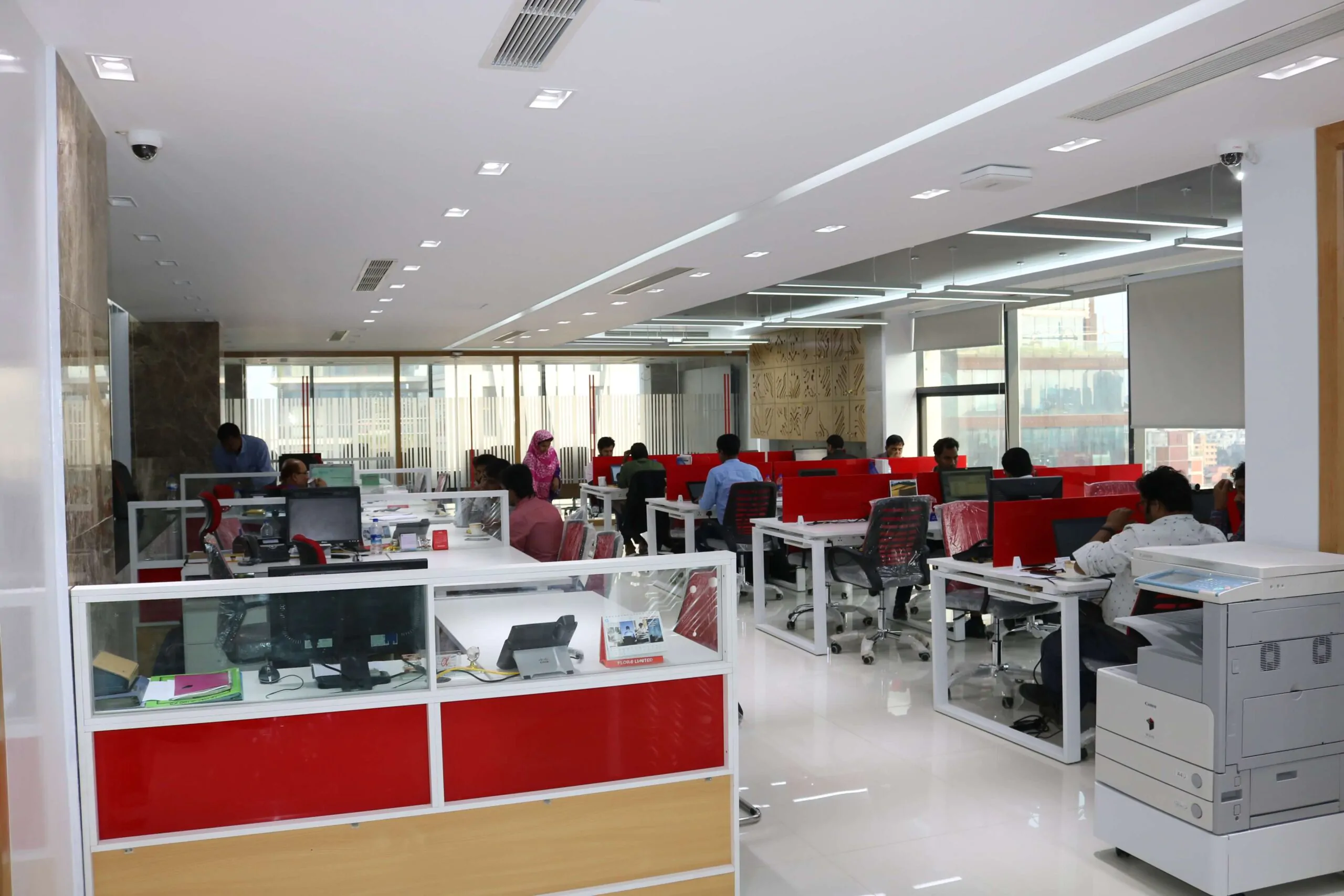 Flora Gulshan Complete Project Office Workstation Area Design (2)