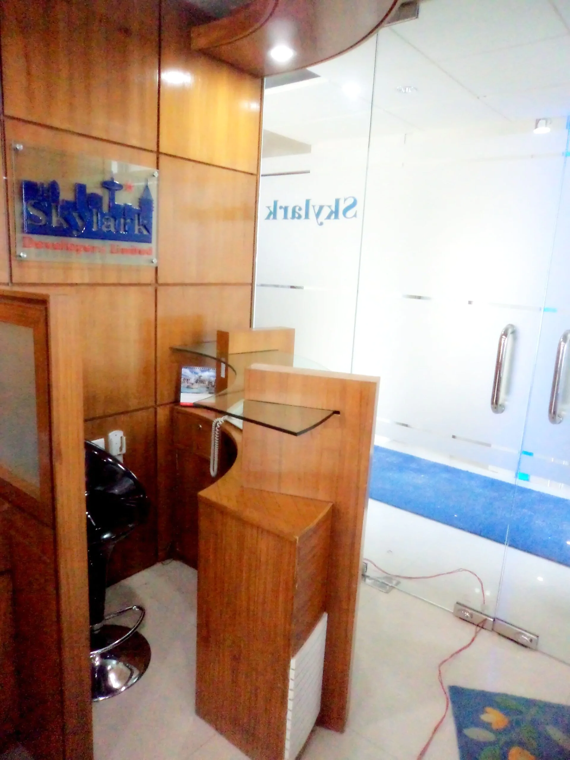 Skylark Banani Complete Project Reception Front Desk Interior Design (12)