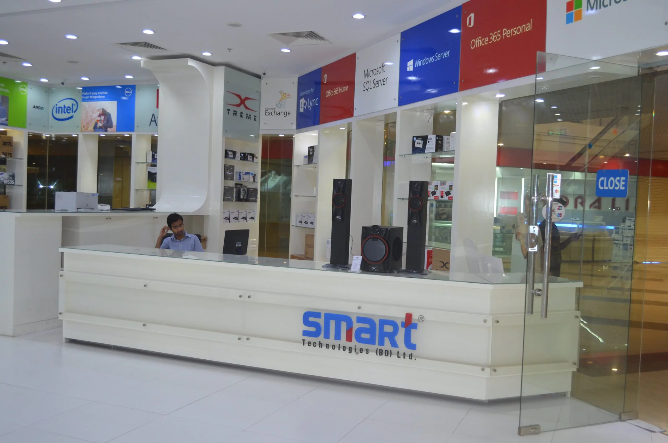 Smart Technologies Jamuna Future Park Complete Project Reception Front Desk Interior Design (1)