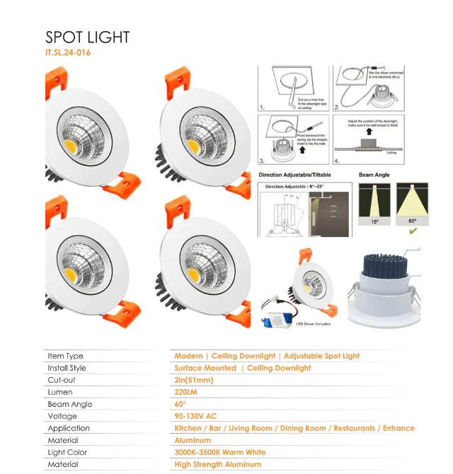 High Quality Spotlight Price in Bangladesh